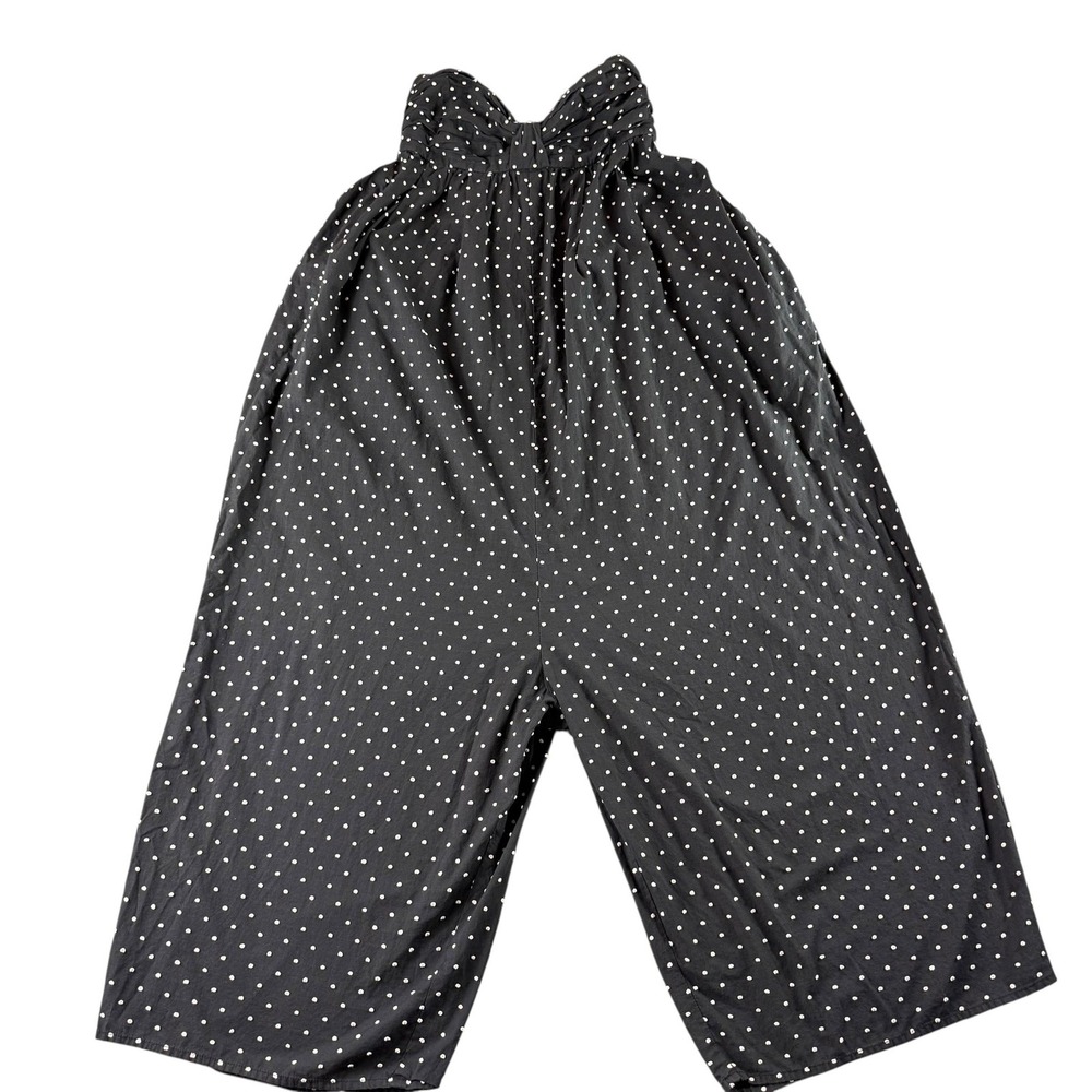 Marysia Resort Jumpsuit Womens Small Black White Polka Dot Strapless 100% Cotton